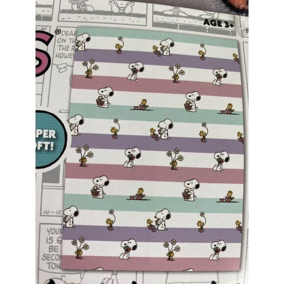Peanuts Snoopy Woodstock Spring Easter Eggs 50 X 70" Throw Blanket Blue Pink NEW - Picture 6 of 16